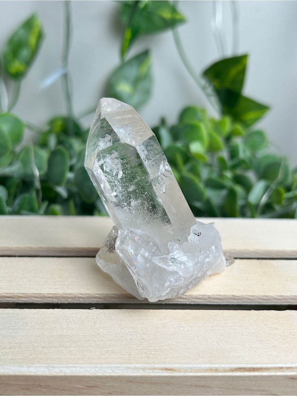 Clear Quartz Crystal Point Cluster P